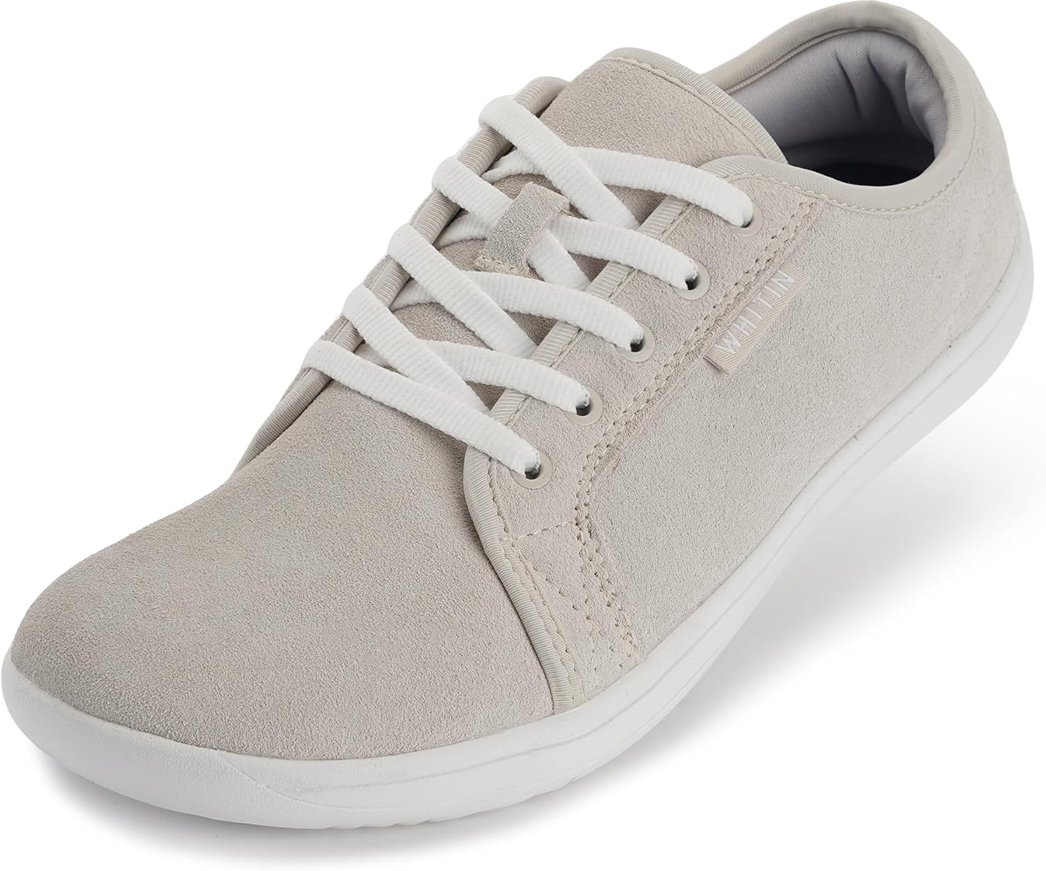 WHITIN Women's Genuine Leather Wide Barefoot Shoes | Footloose Minimalist Style | Zero Drop & Flat