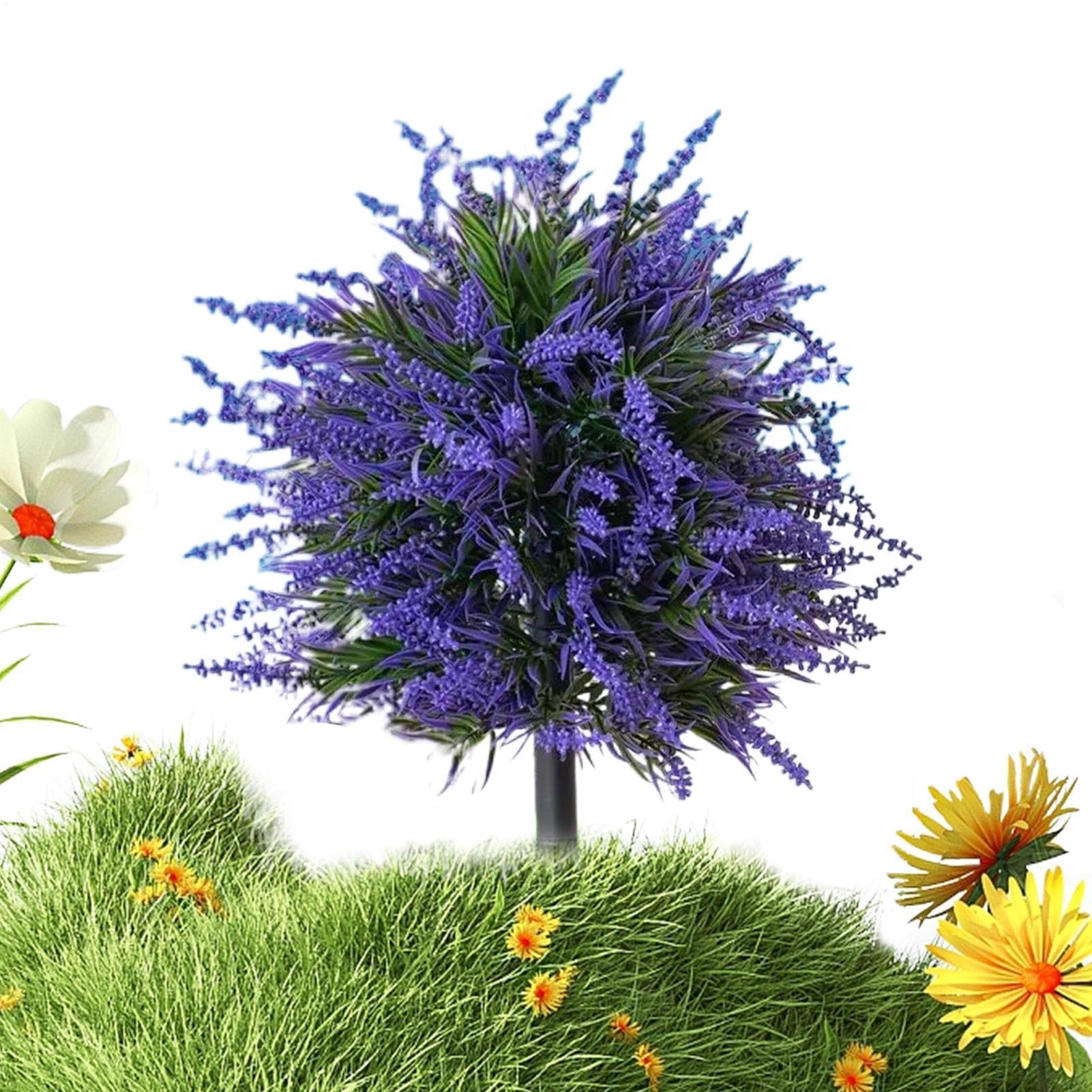 Flores artificiales para exteriores con resistencia UV para decorar balcones y jardines