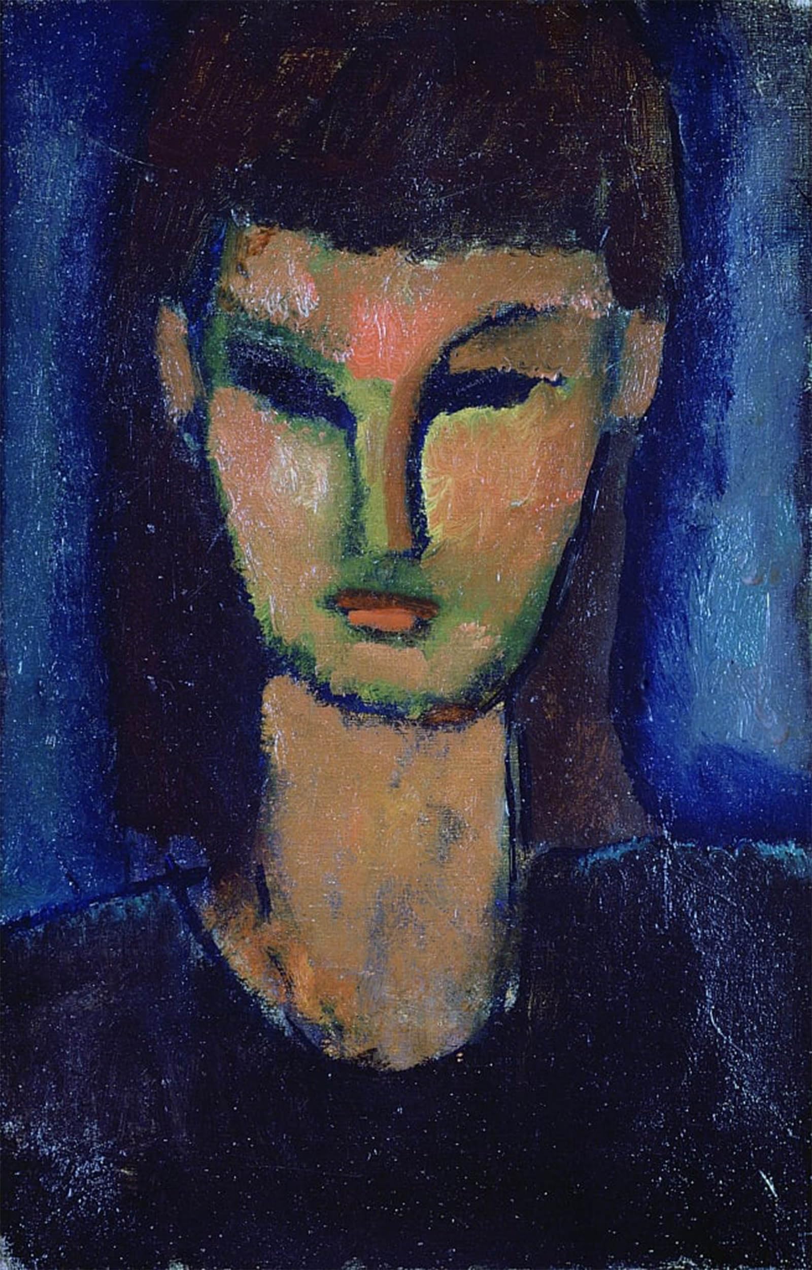 POSTERIIk Vintage Art Print Images Pictures Print Young Woman by Amedeo Modigliani Modern Colour Posters for Office Home Decor 60x90cm