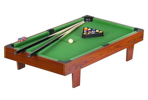 Leomark Mesa de Billar, Accesorios Mesa de Billar de Madera para Sus Familiares y Sus Niños