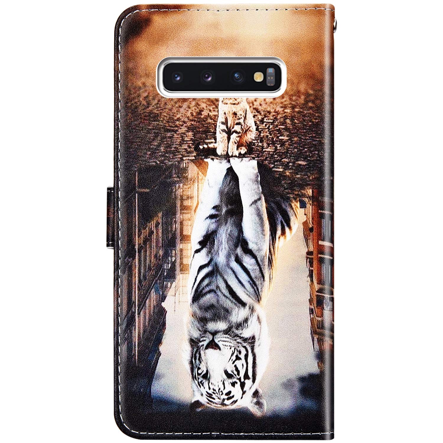 Uposao Compatibile con Samsung Galaxy S10 Custodia a Portafoglio in
