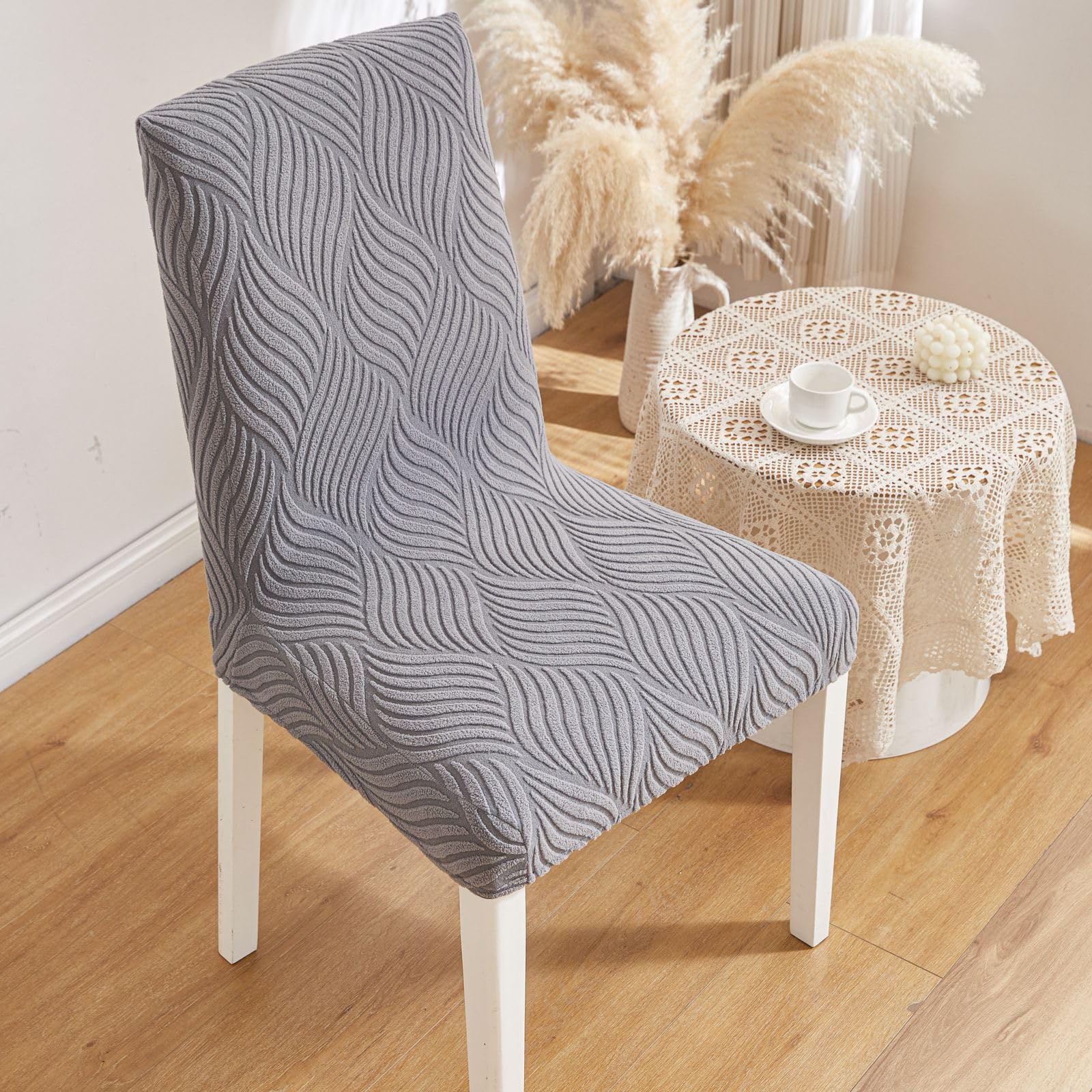 Protect Your Dining Chairs with Elastic Slipcovers -8 Protect Your Dining Chairs with Elastic Slipcovers -8