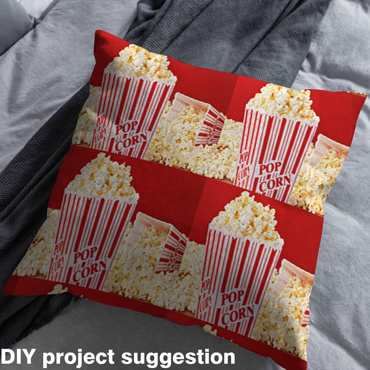 Kids Bioscoop Stof door The Yard Film Prop Bekleding Stof voor Stoelen voor Jongens Tieners Vintage Film Thema Popcorn Waterdichte Outdoor Stof Blauw Outdoor Stof Slaapkamer 5 Yards (L460* B150cm