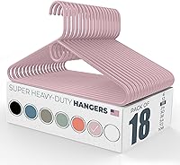 Vista 136 de Neaties Perchas de ropa súper resistentes, paquete de 20 (24 unidades), fabricadas en los Estados Unidos, capacidad de 10 libras, perchas