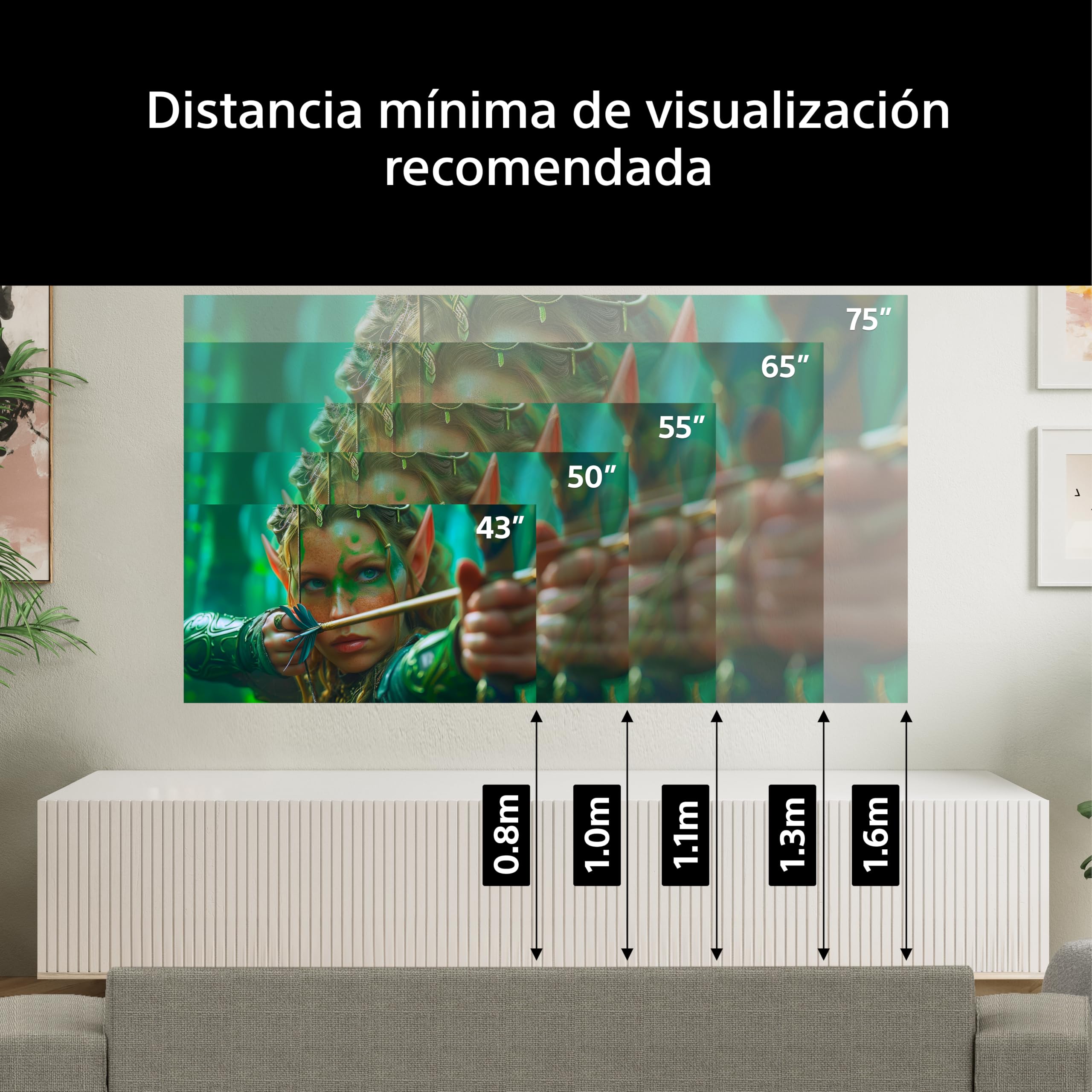 Sony BRAVIA 2 II 55 Pulgadas TV 4K Smart TV (Google TV), Procesador X1, Escalado 4K, Dolby Atmos y DTS:X, Compatible con PS5, 50S20M2, Modelo 2026