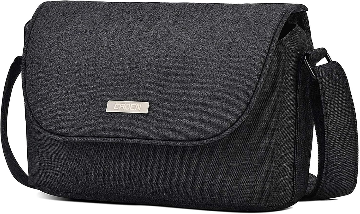 CADeN Camera Shoulder Bag Case Compatible for Nikon, Canon, Sony DSLR SLR Mirrorless Cameras Waterproof Black