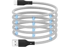 Braided Nylon Magnetic USB C Cable, 3.3ft Fast Charger Cable for Samsung Galaxy