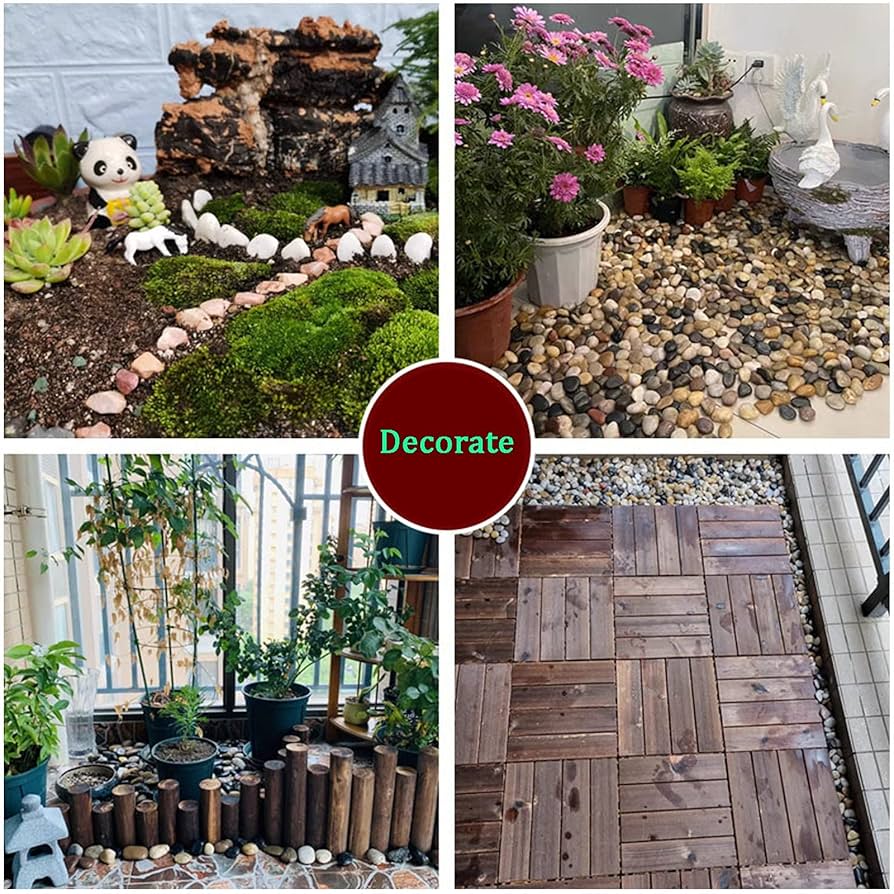 Amazon.co.jp: ビーチの小石、装飾的な砂利、庭や風景のデザイン