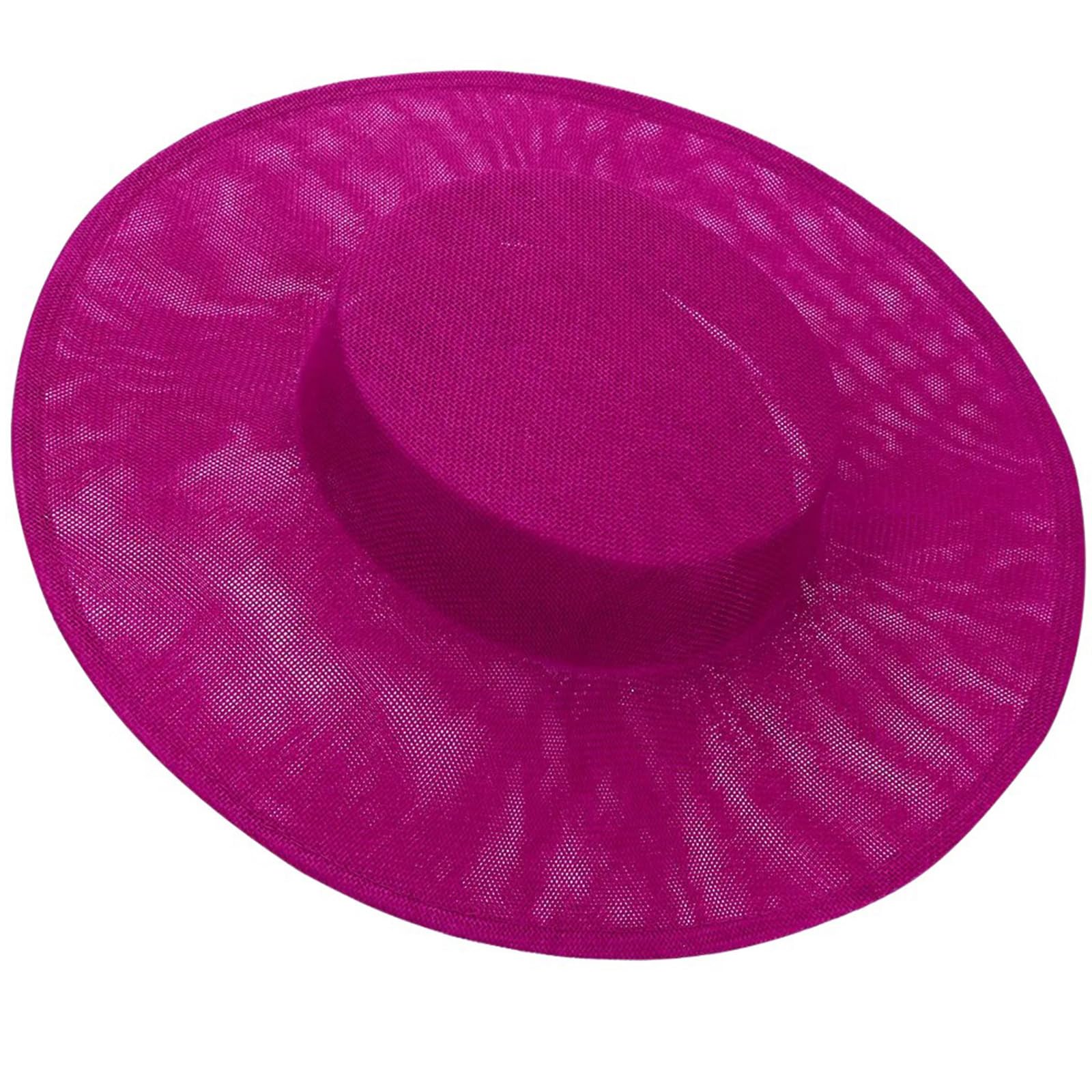 Maxtonser Women's Rose Red Plain Color Trend Fascinator Hat Base For French Fascinators Banquets Hats For Banquets Versatility Hat Base