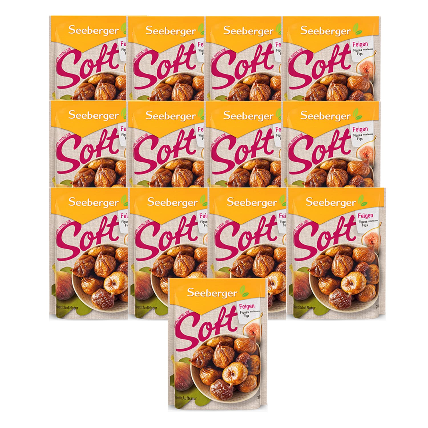 Seeberger Soft-Feigen, essfertig, getrocknet & pasteurisiert (13 x 200 g)