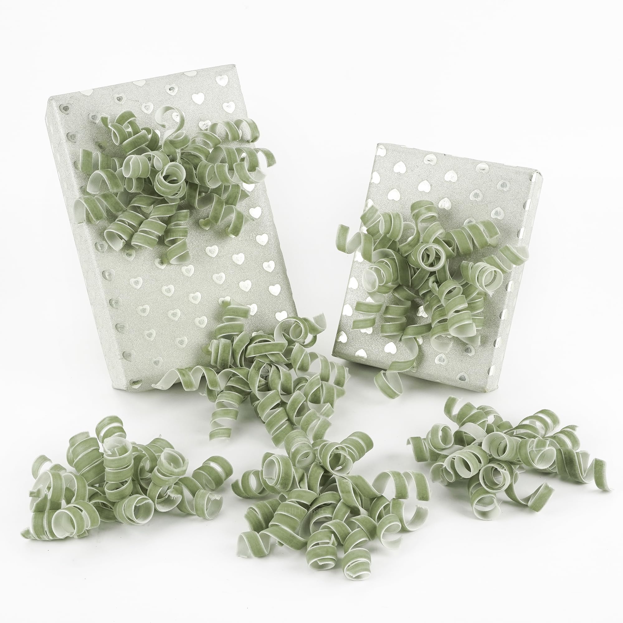 Amazon.com: HUIHUANG Sage Green Bows for Gift Wrapping Self Adhesive ...