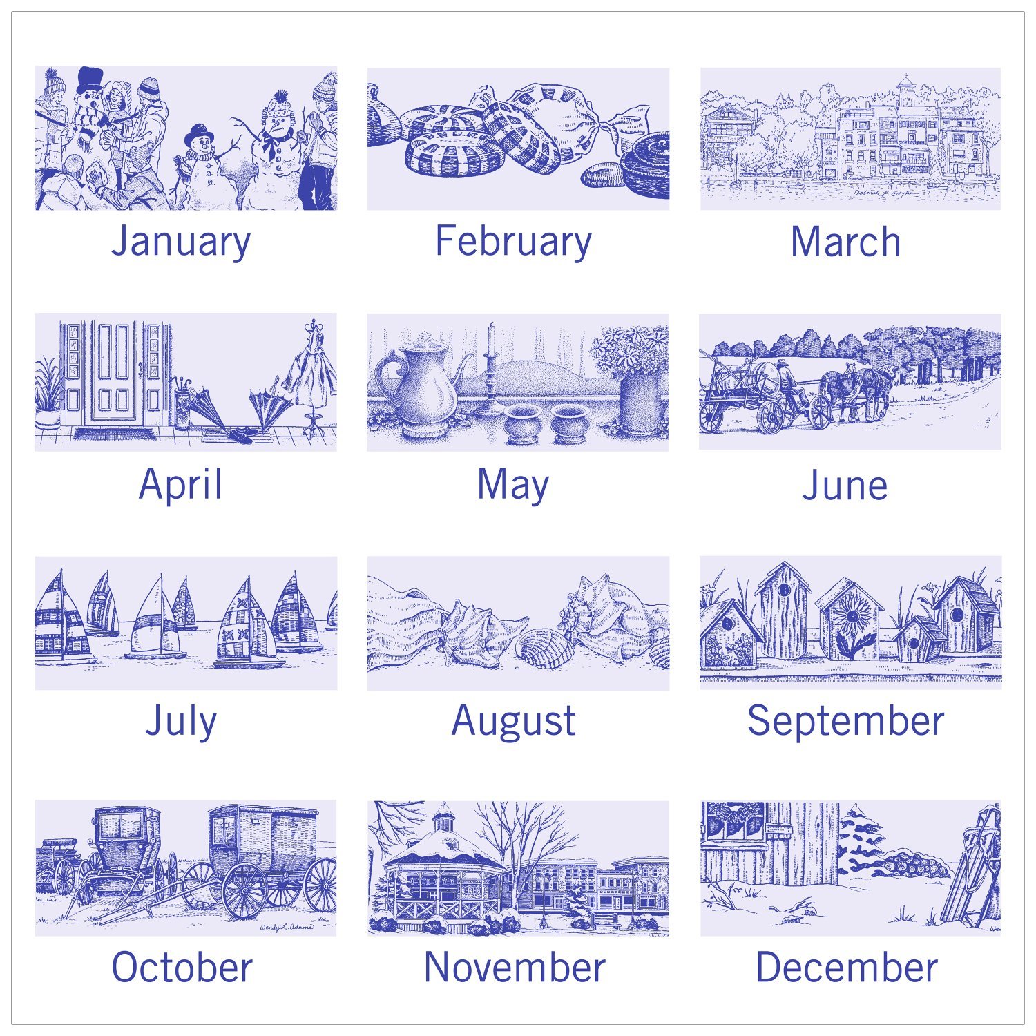 AT-A-GLANCE calendario de pared mensual, enero de 2018 – de diciembre de 2018, 12 "X 11 – 3/4, edición de la" Illustrator (g100017)