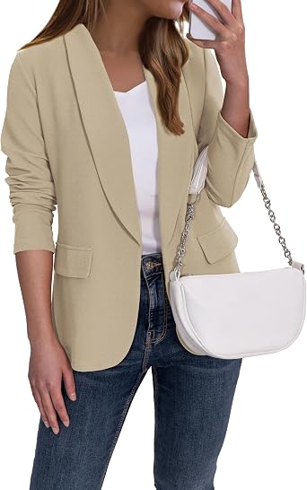 Ahlaray Womens Blazer Business Casual Work Office Suit Jacket
