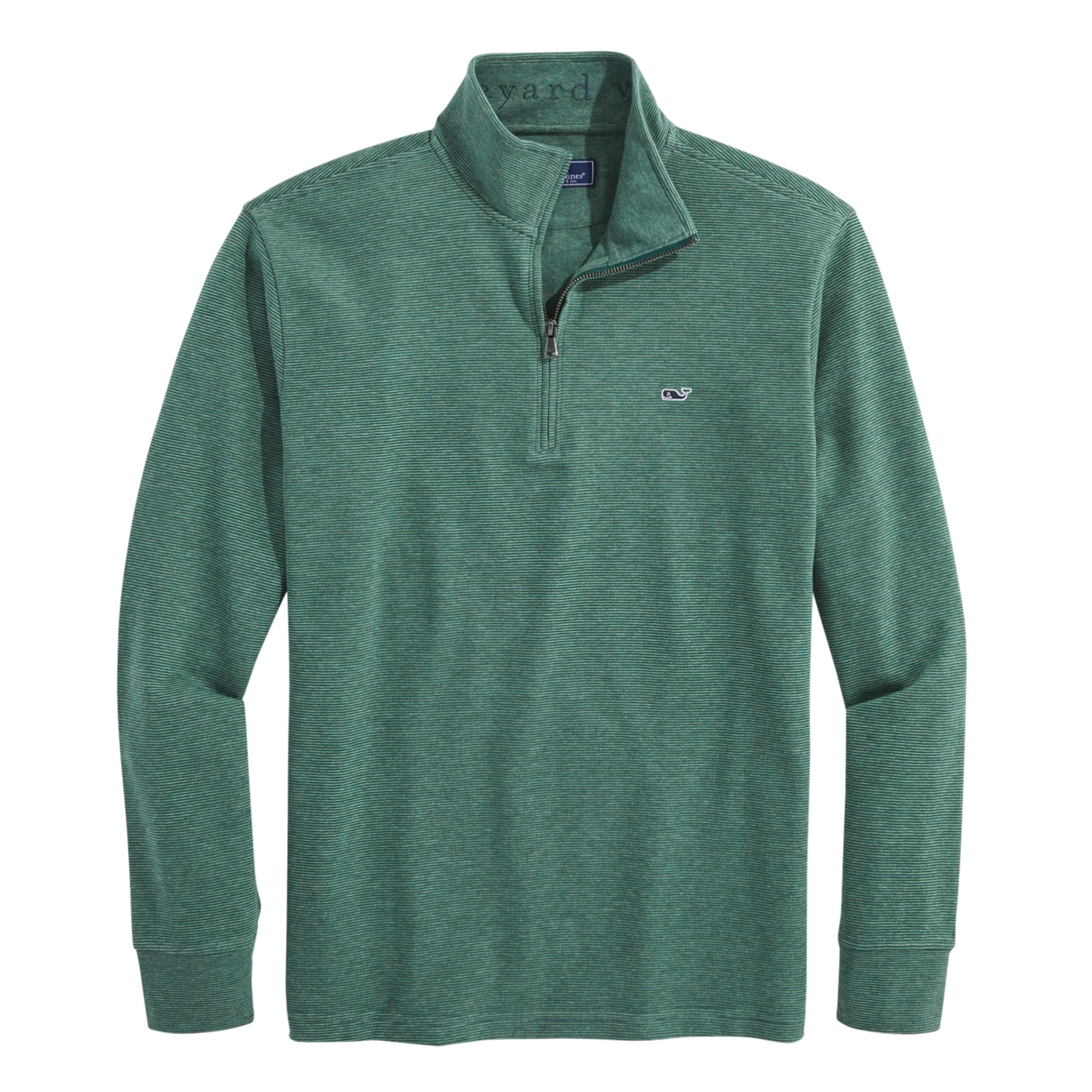 Vineyard Vines Men's Saltwater Pullover Sweater Polo, Charleston Green, Large