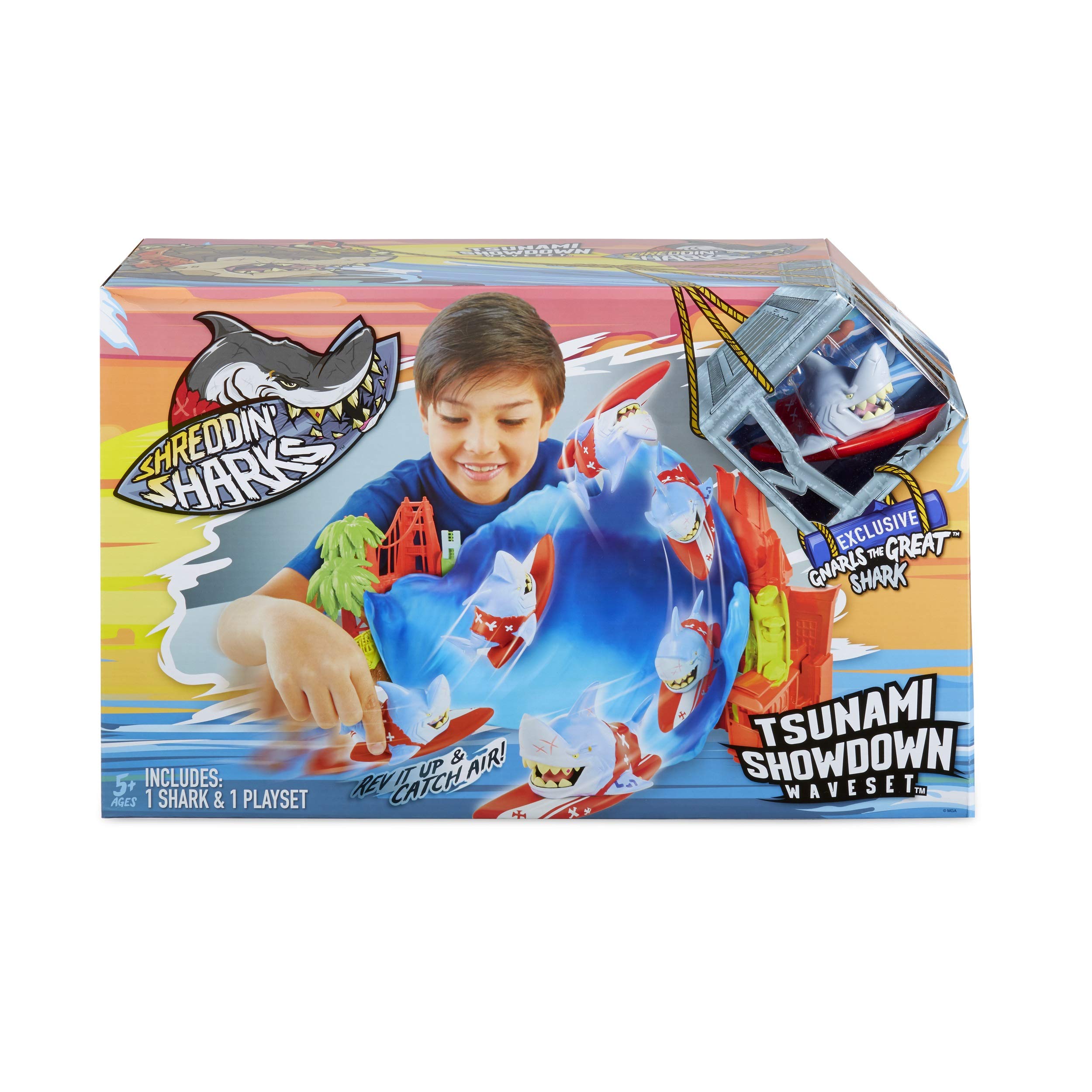 Amazon.co.jp: MGA Entertainment Shreddin' Sharks 津波対決プレイ