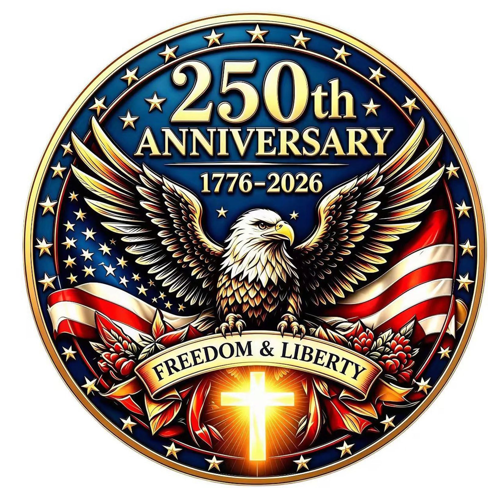 Patriotic Anniversary Decor for Porch or Entryway, Independence Day Door and Wall Display Accent for Holiday Home Patriotic Door Decor July Fourth Decoration Anniversary Home Accent Front Wall Porch