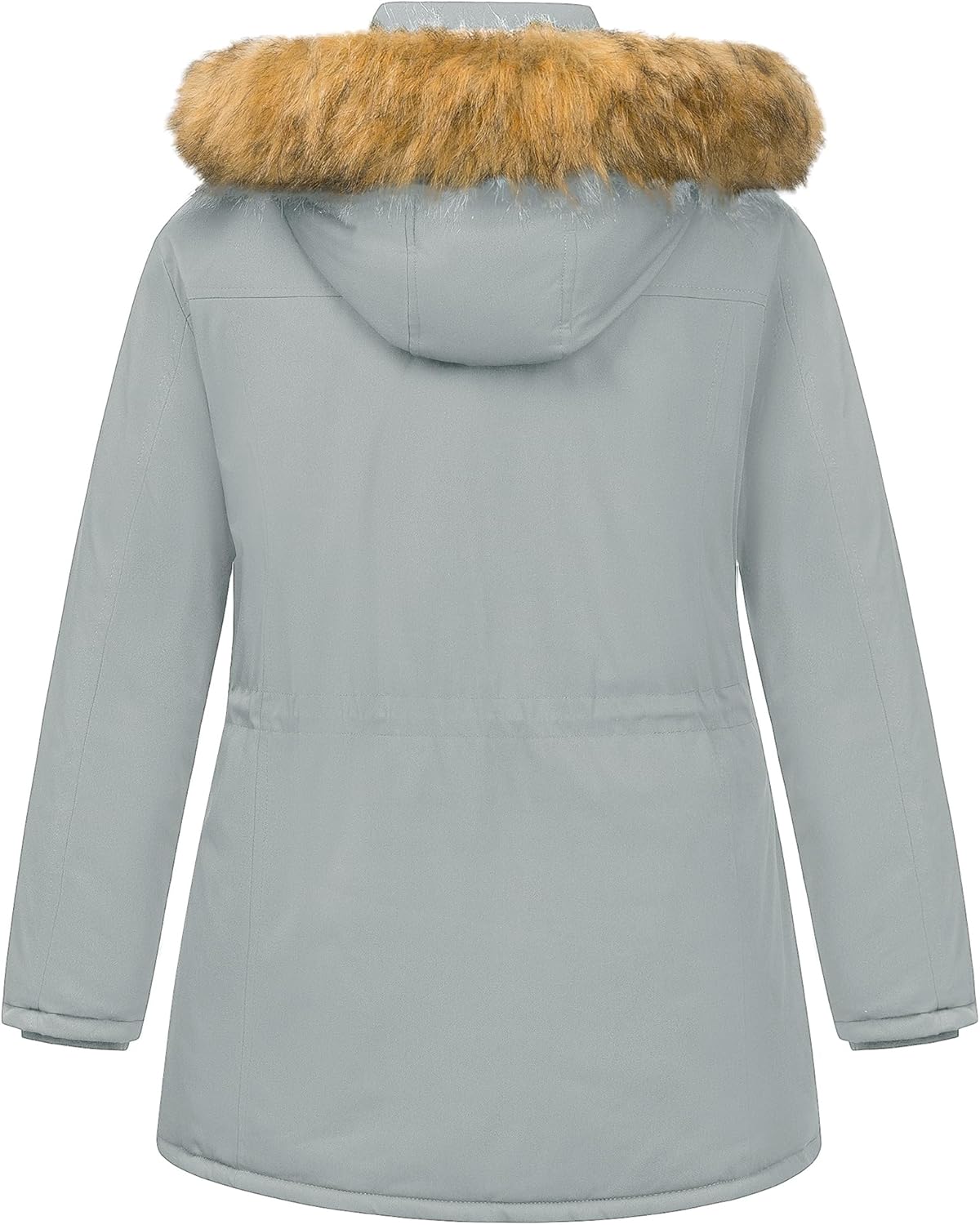 CREATMO US Women's Plus Size Winter Coats Warm Parka Jackets Sherpa Lined Detachable Fur Hood Available in Size 1X to 5X - Image 2