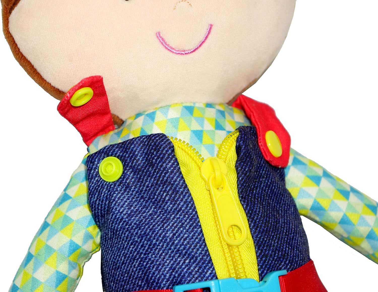 June Garden 15.5" Dressy Friends 2 Pcs Bundle - Includes Dressy Friends Daisy and Lucas - Educational Stuffed Plush Doll for Kids and Toddlers 2 Years and Up