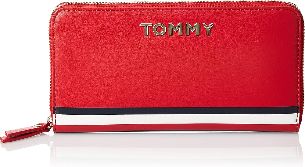 Tommy hilfiger porta carte di credito da donna in pelle sintetica portafoglio AW0AW07736