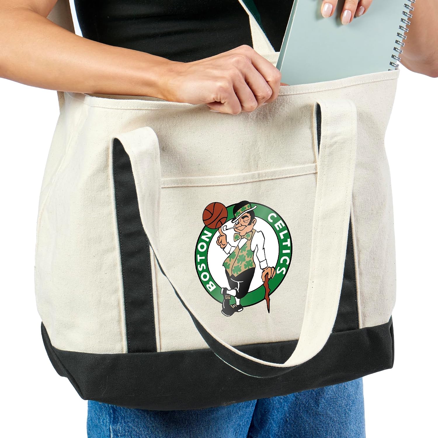 Northwest NBA Canvas Tote with Colored Strap