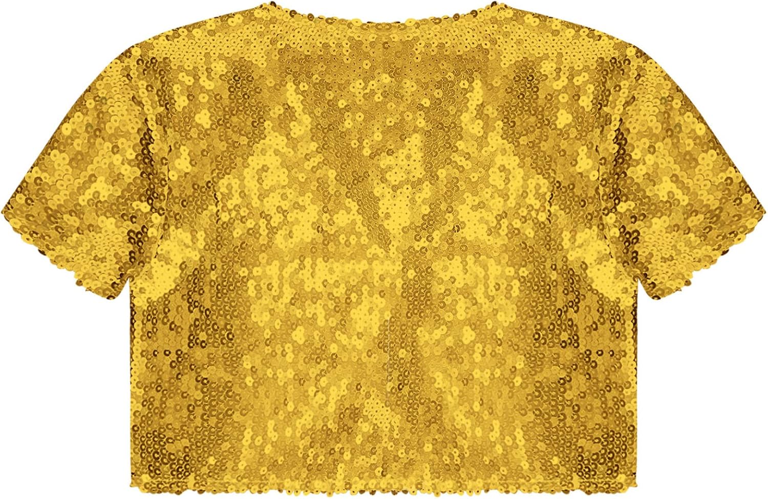 Kids Girls Short Sleeves Sequins Shrug Sparkly Cropped Bolero Cardigan for Party Dancing