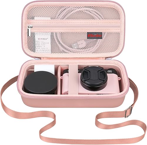 Vista 7 de Elonbo Funda de transporte para cámara digital 4K para Femivo/VETEK/IWEUKJLO/VJIANGER/WIKICO/Saneen/OIEXI 4K 48MP Vlogging cámara, funda