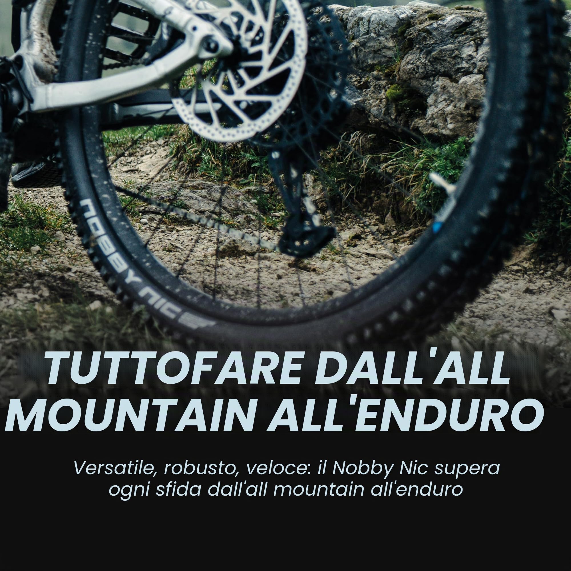 Schwalbe Nobby Nic, Pneumatico da Bici Unisex Adulto, Nero, Unica