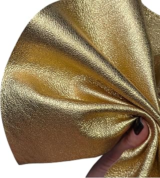 Metallic Lambskin Leather Sheet Gold, 810 in 2025 cm