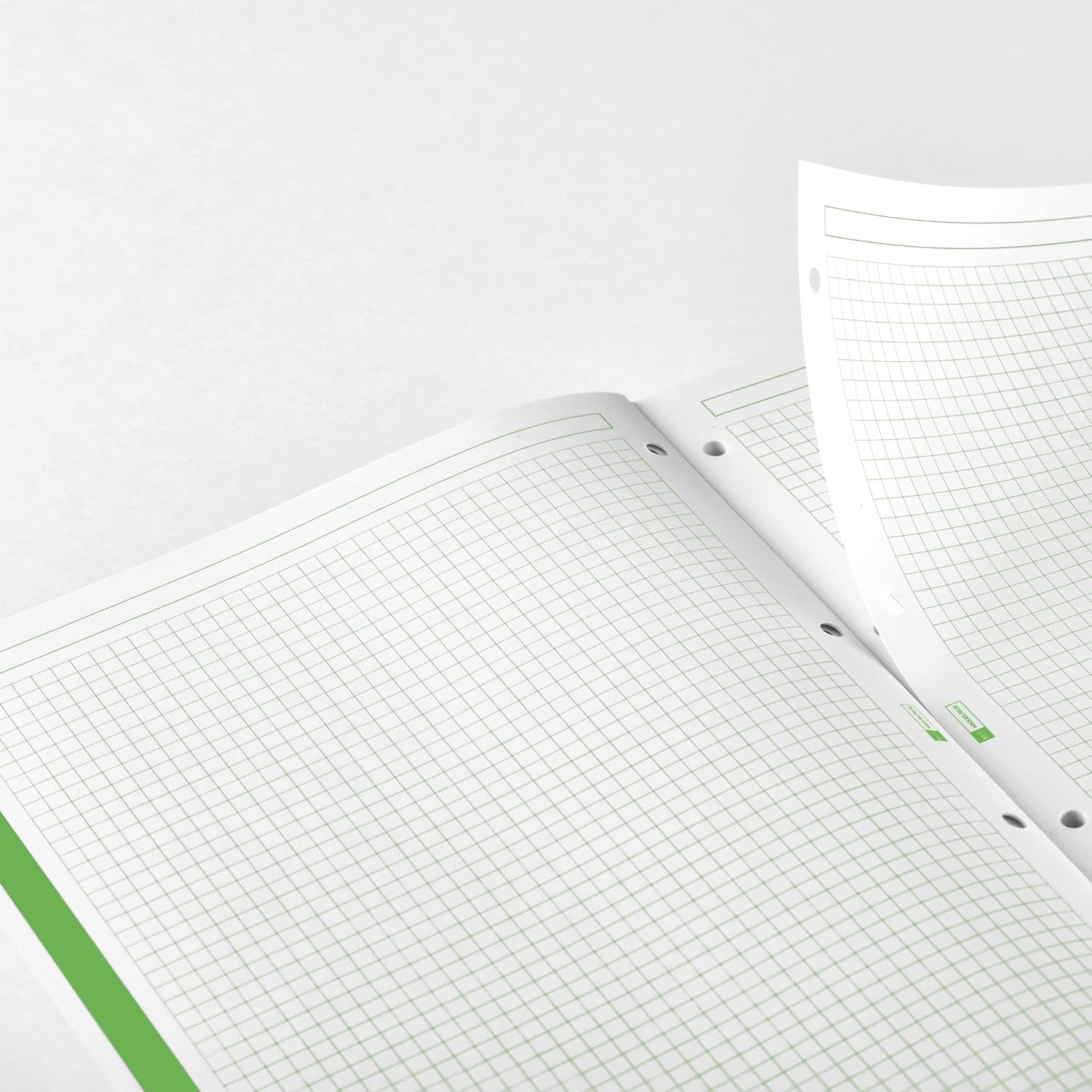 Miquelrius – Refill Pad Squared Sheets A4, Emotions Green – 80 Sheets 1 Colour