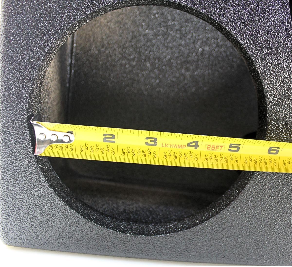 Audiopipe Dual 6.5" + Dual 3" Speaker and Tweeter Universal Speaker Box MDF Black Coated