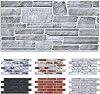 Commomy 12pcs Faux Stone 3D Wall Panels Peel and Stick - 22.8 x 11.8 Thin & UrltraLight Stone Textured Wall Panel for Interior Tile Kitchen, Bedroom,Living Room,TV Background,RV Covers 22.48 sq.ft