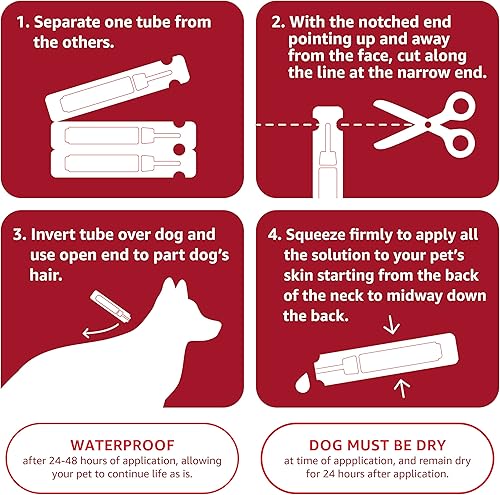 Miniatura 4 de Marca Tienda  Solimo tratamiento tópico de pulgas y garrapatas para perros (pequeño, mediano, grande, extra grande)