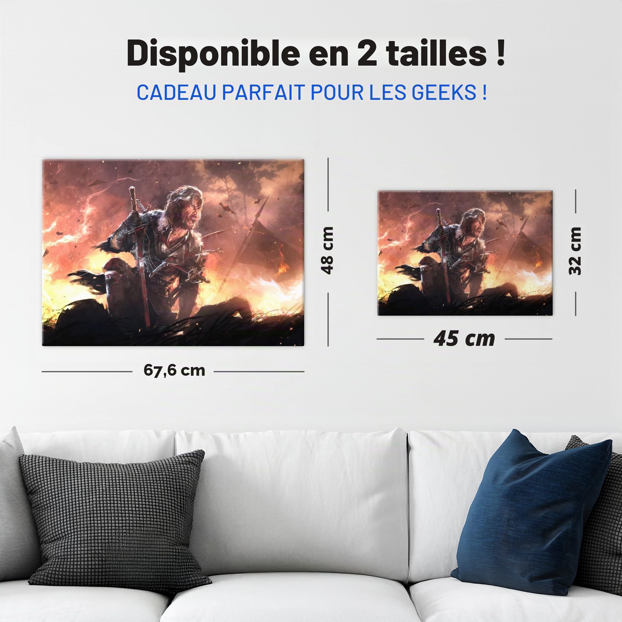 Displate Officiel Clair Obscur: Expedition 33 Poster - Verso in Battle - Métallique Fixation Magnétique Licence Officielle Image Affiche de Haute Qualité 45 cm x 32 cm