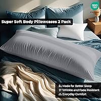 Vista 151 de Royale Linens Paquete de 2 fundas de almohada de tamaño estándar de 20 x 26 pulgadas, microfibra 1800, fundas de almohada de cama, resistentes a