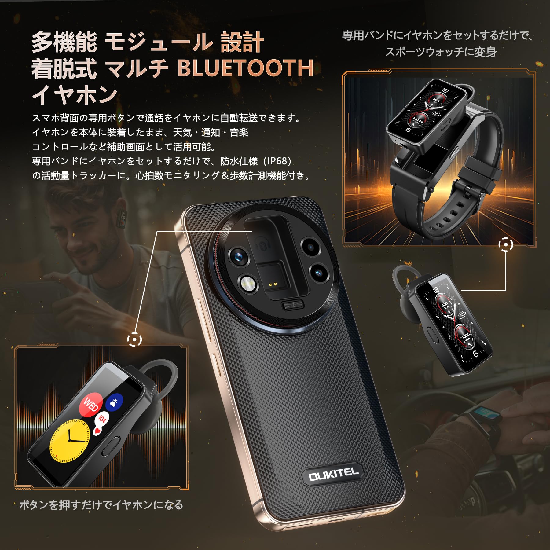 Amazon.co.jp: 【5G対応】OUKITEL WP200 Pro SIMフリー スマホ 本体