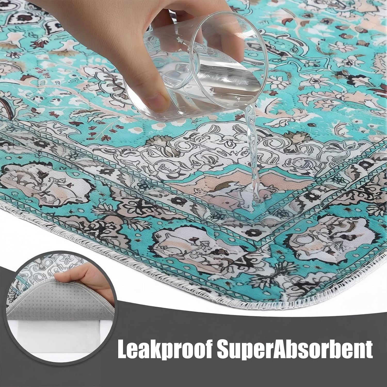 Large Washable Puppy Pee Pad Fast Dry Pet Training Mat for Various Dogs Multiple Size Pet Mat High Absorbency
