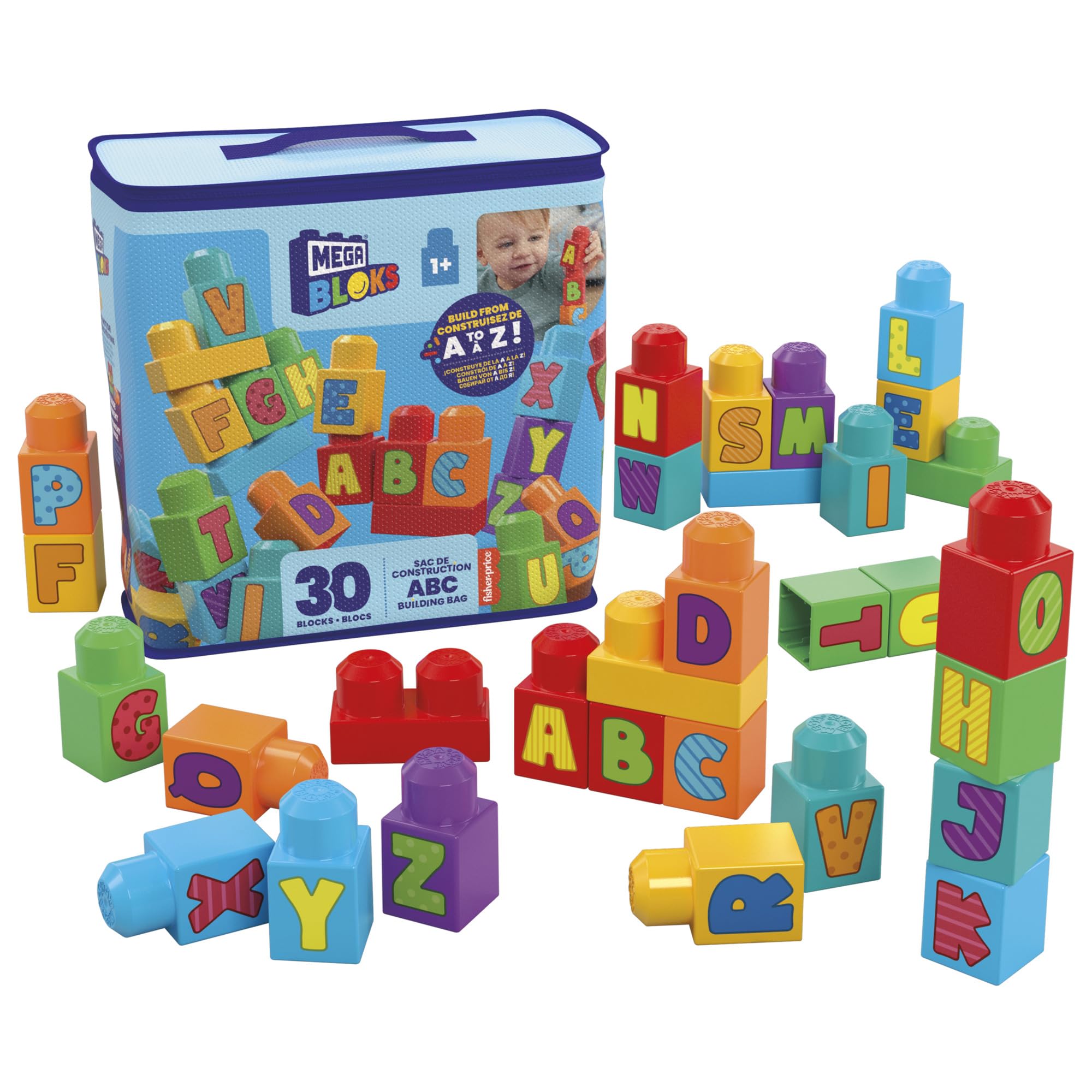 Amazon.co.jp: メガブロック(MEGA BLOKS) 1才からのメガブロック ABCで 