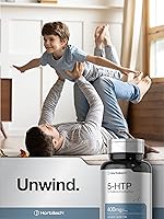 Vista 6 de Horbäach Cápsulas 5HTP de 400 mg 120 unidades Suplemento extra fuerte Sin OMG, sin gluten 5 hidroxitriptófano