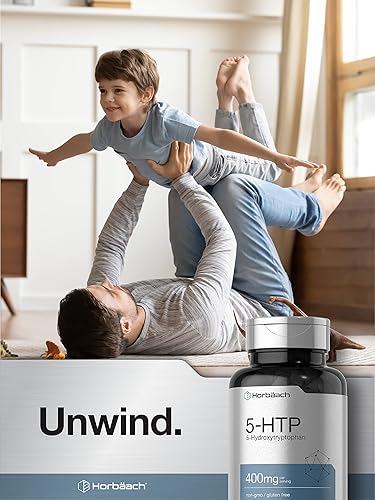 Miniatura 6 de Horbäach Cápsulas 5HTP de 400 mg | 120 unidades | Suplemento extra fuerte | Sin OMG, sin gluten | 5 hidroxitriptófano