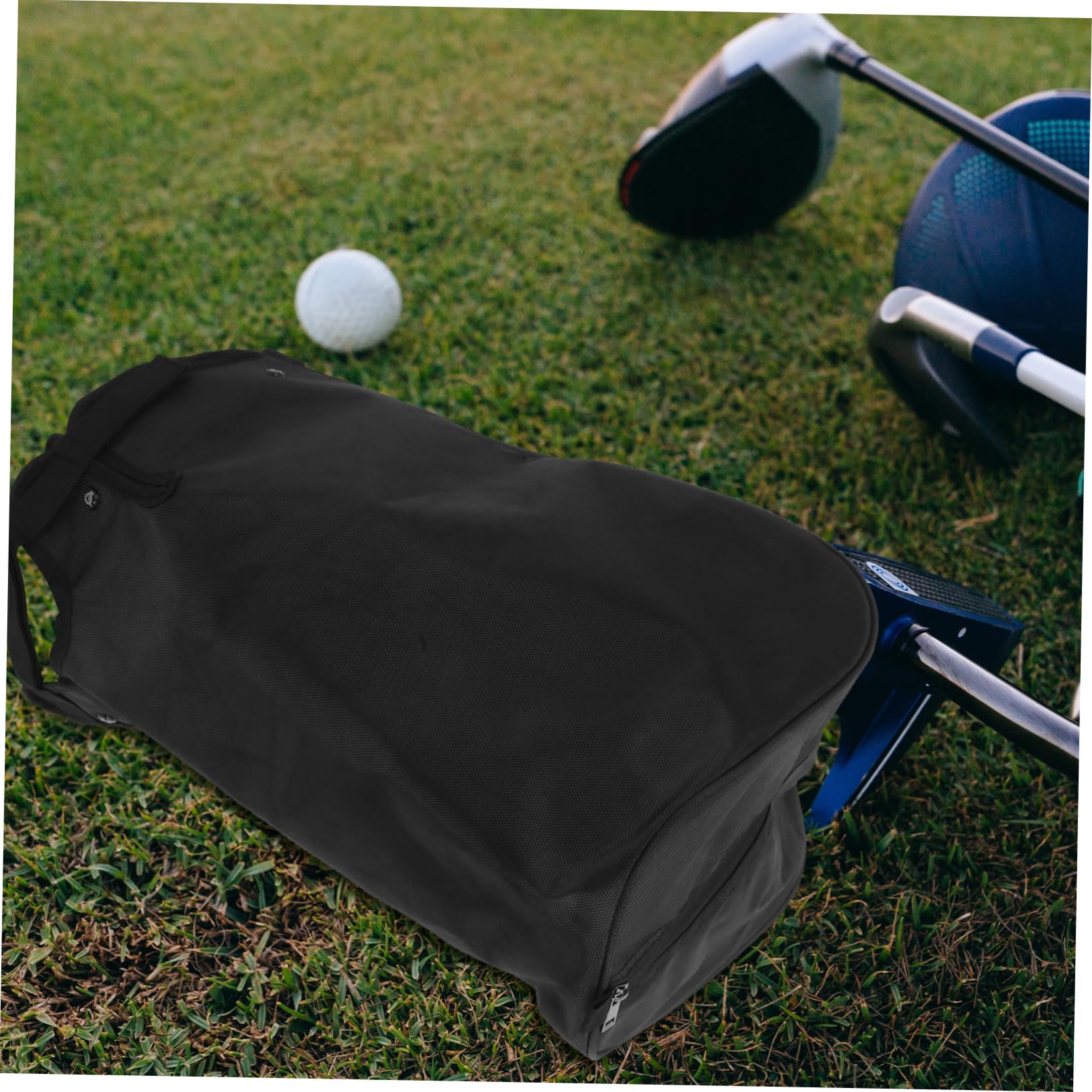 YARNOW Copri Sacca da Golf Antipioggia in Poliestere Nero, Leggero e Resistente agli Strappi, Protezione Completa per Mazze e Sacca, per Uso All'aperto