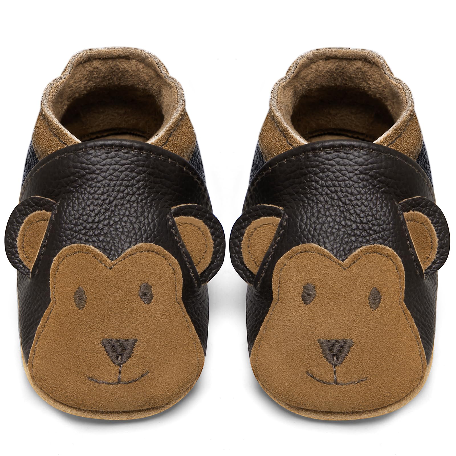IceUnicorn Krabbelschuhe Baby Lauflernschuhe Jungen Mädchen Weicher Leder Babyhausschuhe Kleinkind Rutschfeste Lederschuhe Baby