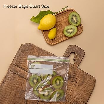 Amazon.com: Quart Size Freezer Bags – 150 Count, Resealable, Extra