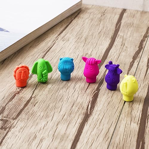 Miniatura 7 de Mr. Pen - Gomas de borrar, paquete de 60 tapas, tapas de borrador de animales, borradores para niños, borradores de lápiz, adornos Variado