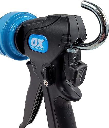 Miniatura 5 de OX TOOLS Pistola de calafateo Pro Dual Thrust de 29 onzas con relación de empuje ajustable de 241 o 121  Para cartuchos o tubos selladores y
