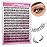 Individual Lashes Large Tray D Curl Lash Clusters 10D 20D 30D 40D Individual Lash Extensions Cluster Lashes Lash Extension Supplies Eyelash Clusters (20D-0.07D, 13mm)