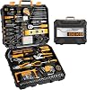DEKO Home Tool Kit Set 228 Pieces Tool Box with Tools Included Socket Wrench Auto Repair Tool Hand Tool Sets for Home