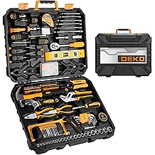 DEKO Home Tool Kit Set 228 Pieces Tool Box with Tools Included Socket Wrench Auto Repair Tool Hand Tool Sets for Home
