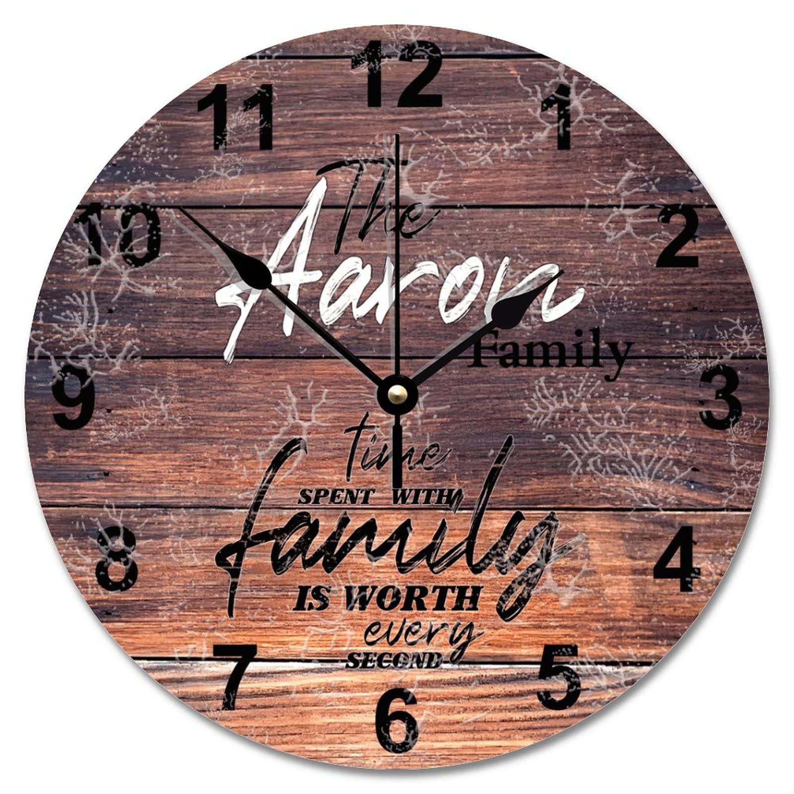 Horloge murale avec fonctionnement à piles pour une cuisine vintage et chaleureuse