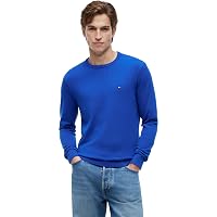 Tommy Hilfiger Uomo Pullover Essential Cotton con Scollo Rotondo