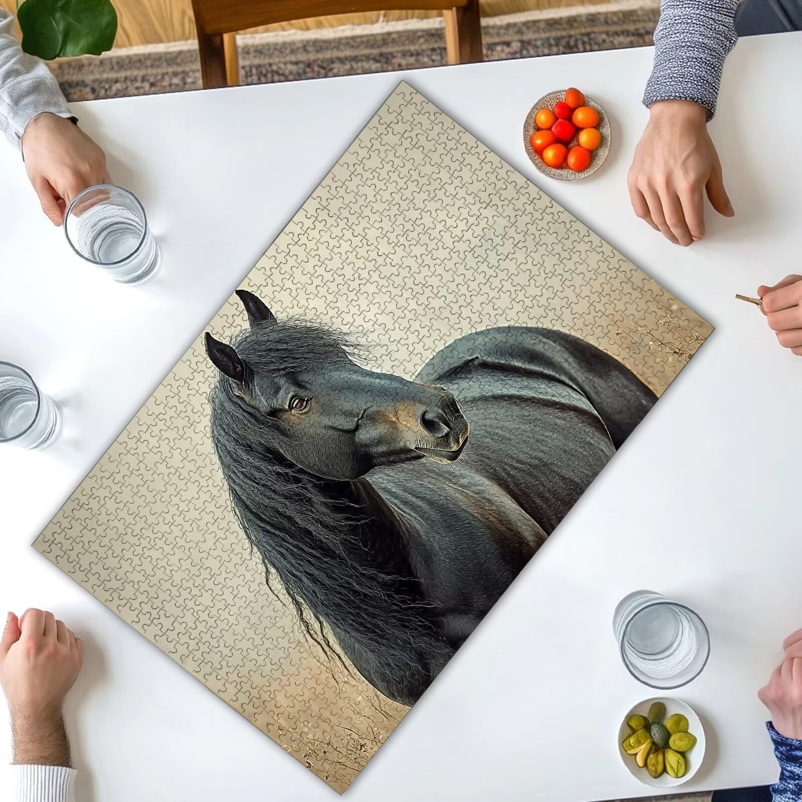 Puzzle Cheval 4000 Pièces Adultes, Puzzle 4000 Pièces pour Adultes et Enfants à Partir de 14 Ans, Animal Puzzles Bois de Qualité Supérieure avec Une Boîte d'emballage Exquise, Cadeau Femme, -3187